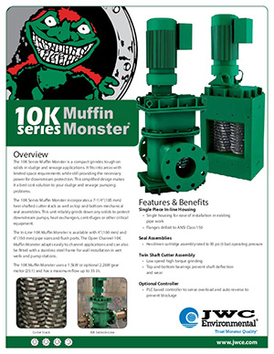 Máy nghiền rác thải 10K Inline Muffin Monster JWCE